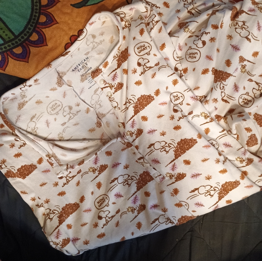 American eagle Snoopy long sleeve onesie